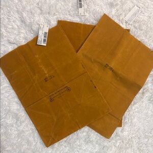 Durable Wax Brown Paper Bags, NWT, Set of 3